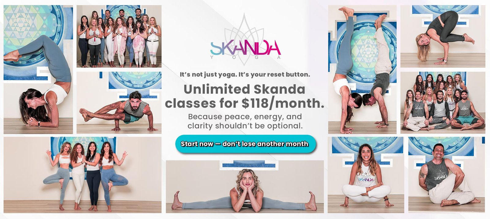 Unlimited Skanda classes for $118/month
